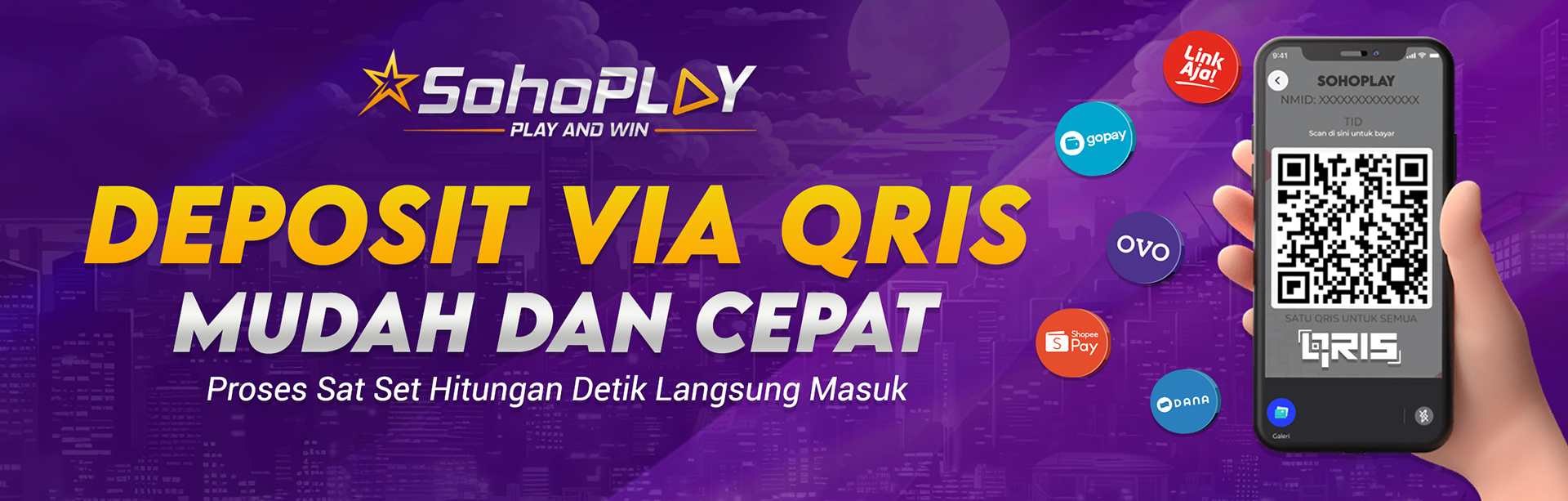 DEPOSIT VIA QRIS